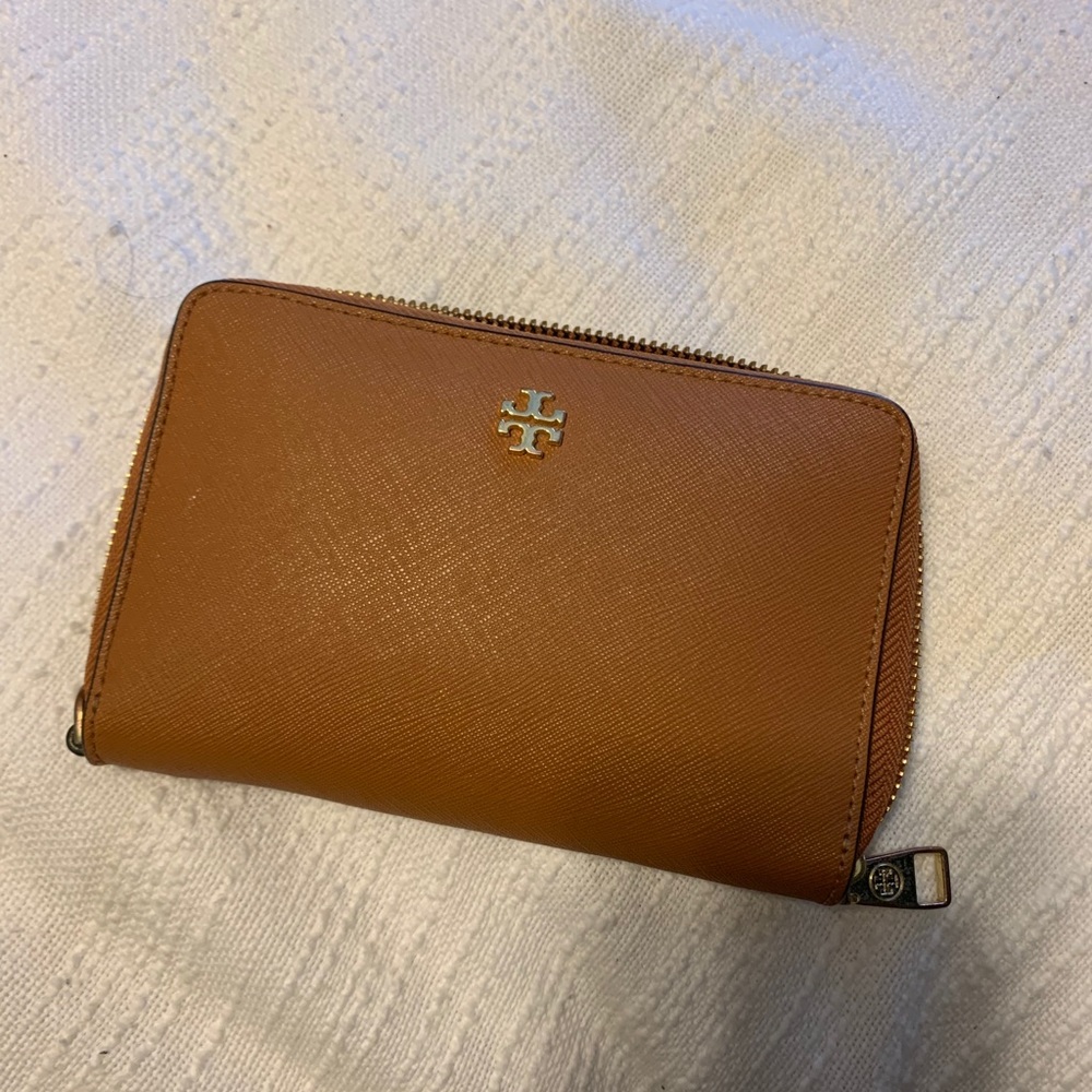 Tory Burch Leather Wristlet Wallet